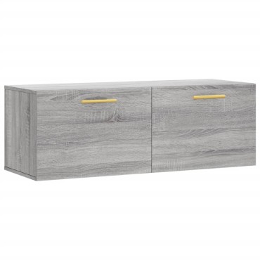 vidaXL Ντουλάπι Τοίχου Γκρι Sonoma 100x36,5x35cm Επεξεργασμένο Ξύλο 1 τεμ.
