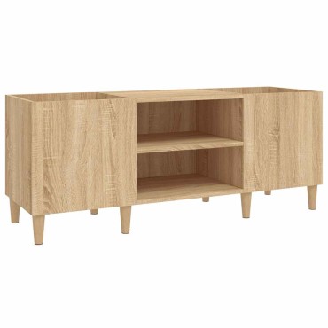 vidaXL Ντουλάπι δίσκων Sonoma Δρυς 121x38x48cm από επεξεργασμένο ξύλο 1 τεμ.