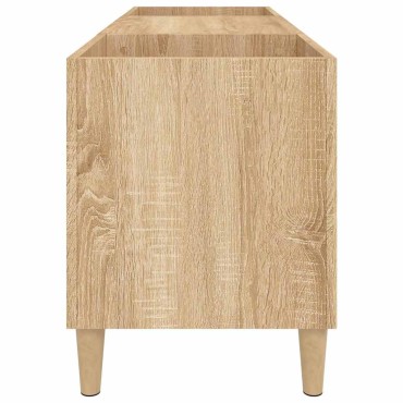 vidaXL Ντουλάπι δίσκων Sonoma Δρυς 121x38x48cm από επεξεργασμένο ξύλο 1 τεμ.