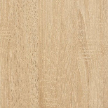vidaXL Ντουλάπι δίσκων Sonoma Δρυς 121x38x48cm από επεξεργασμένο ξύλο 1 τεμ.
