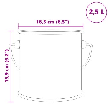vidaXL Βαφή τοίχου Πράσινο 2,5 L Εκτύπωση τοίχου