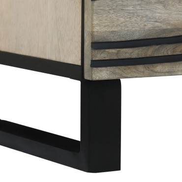 vidaXL Κομοδίνο 2 τεμ. Λευκό 40x33x46cm Επεξεργασμένο Ξύλο