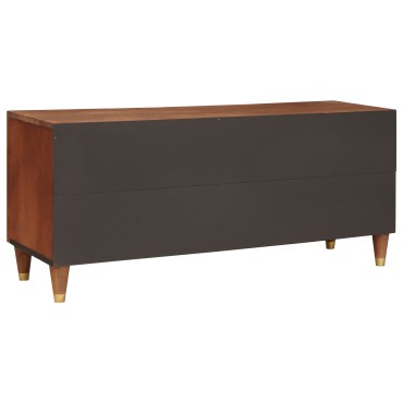 vidaXL Ντουλάπι TV Καφέ 105x33,5x46cm Στερεό ξύλο μάνγκο 1 τεμ.