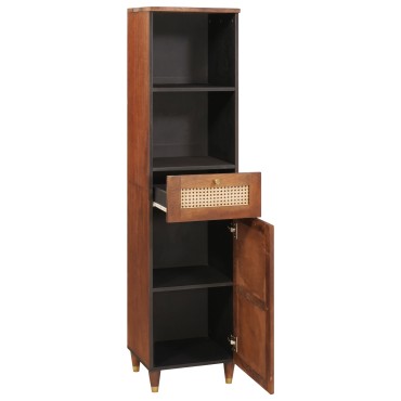 vidaXL Πλαϊνό γραφείο Καφέ 38x33,5x160cm Στερεό ξύλο μάνγκο
