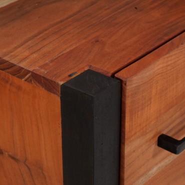 vidaXL Πλαϊνό γραφείο Καφέ 55x30x75cm Στερεό Ξύλο Ακακίας 1 τεμ.