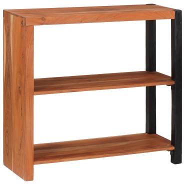 vidaXL Ράφι Βιβλίων Καφέ 80x30x75cm Στερεό Ξύλο Ακακίας 1 τεμ.