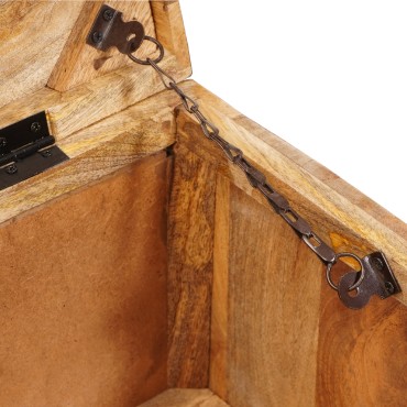 vidaXL Κουτί αποθήκευσης 70x35x40cm Μασίφ ξύλο μάνγκο