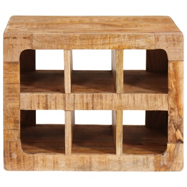 vidaXL Ράφι Κρασιού Καφέ 44x30x35cm Στερεό ξύλο μάνγκο 1 τεμ.