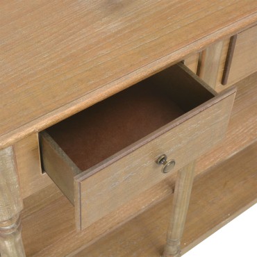 vidaXL Τραπέζι Κονσόλα 110x30x76cm από Επεξεργασμένο Ξύλο