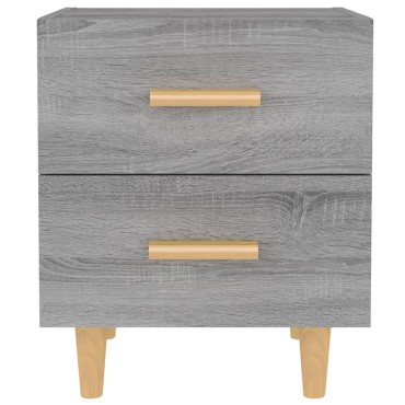 vidaXL Κομοδίνο Γκρι Sonoma 40x35x47,5cm 1 τεμ.