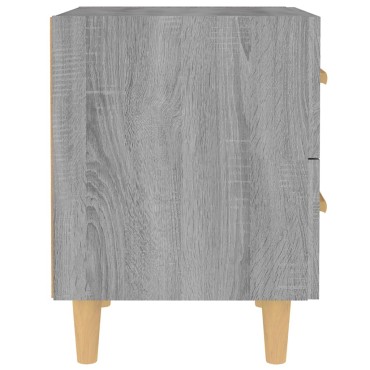 vidaXL Κομοδίνο Γκρι Sonoma 40x35x47,5cm 1 τεμ.