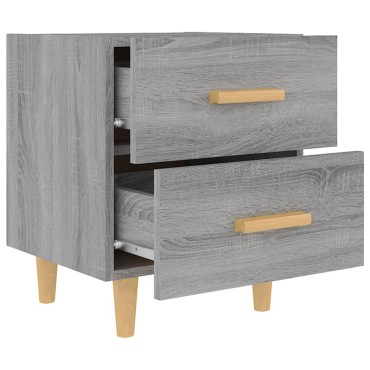 vidaXL Κομοδίνο Γκρι Sonoma 40x35x47,5cm 1 τεμ.