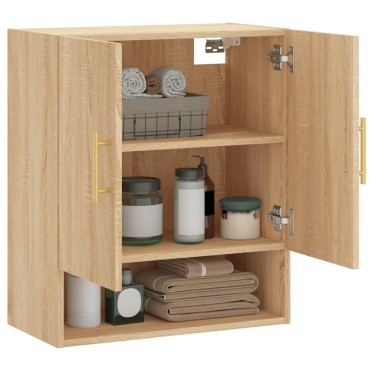 vidaXL Ντουλάπι Τοίχου Sonoma Δρυς 60x31x70cm Επεξεργασμένο Ξύλο 1 τεμ.