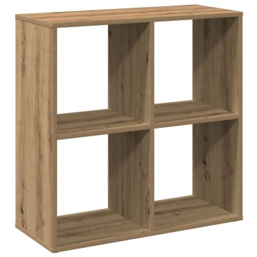 vidaXL Βιβλιοθήκη/Διαχωριστικό Χώρου Δρυς 69,5x29x69,5cm Επεξ. Ξύλο 1 τεμ.