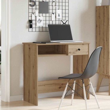 vidaXL Γραφείο Χρώμα Αρτισιανή Δρυς 80x40x75cm από Επεξ. Ξύλο 1 τεμ.