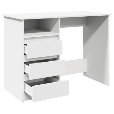 vidaXL Γραφείο Λευκό 102x50x75cm από Επεξεργασμένο Ξύλο 1 τεμ.