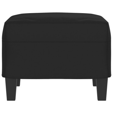 vidaXL Υποπόδιο Μαύρο 60x50x41cm από Ύφασμα Μικροϊνών 1 τεμ.