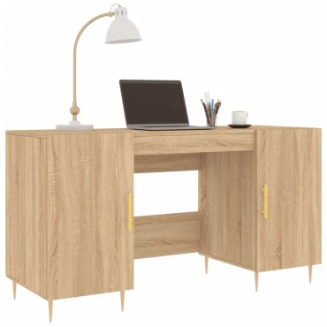 vidaXL Γραφείο Sonoma Δρυς 140x50x75cm από Επεξεργασμένο Ξύλο 1 τεμ.