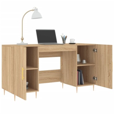vidaXL Γραφείο Sonoma Δρυς 140x50x75cm από Επεξεργασμένο Ξύλο 1 τεμ.