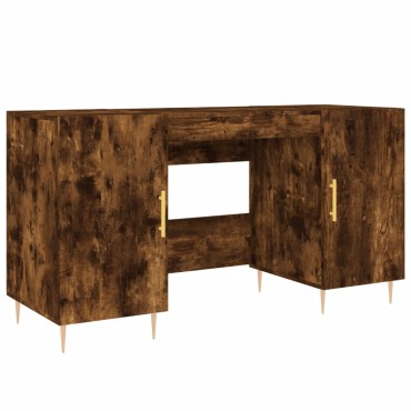 vidaXL Γραφείο Καπνιστή Δρυς 140x50x75cm από Επεξεργασμένο Ξύλο 1 τεμ.