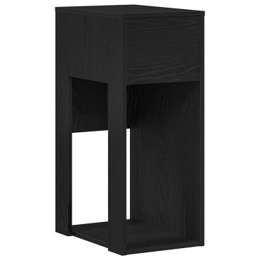 vidaXL Πύργος υπολογιστή με συρτάρι Μαύρο 30x44x74cm 1 τεμ.