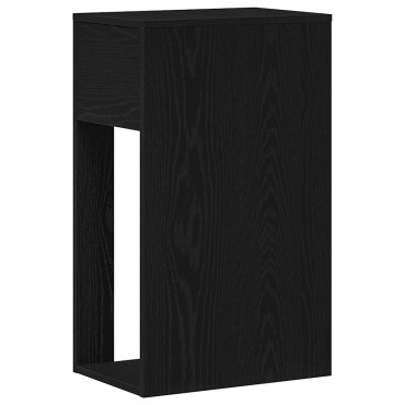 vidaXL Πύργος υπολογιστή με συρτάρι Μαύρο 30x44x74cm 1 τεμ.