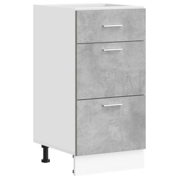 vidaXL Ντουλάπι "Lyon" Γκρι από Σκυρόδεμα 40x46x81,5cm από Τεχνητό Ξύλο 1 τεμ.