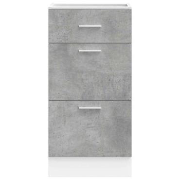 vidaXL Ντουλάπι "Lyon" Γκρι από Σκυρόδεμα 40x46x81,5cm από Τεχνητό Ξύλο 1 τεμ.