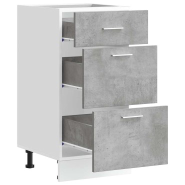 vidaXL Ντουλάπι "Lyon" Γκρι από Σκυρόδεμα 40x46x81,5cm από Τεχνητό Ξύλο 1 τεμ.
