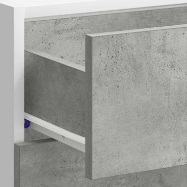 vidaXL Ντουλάπι "Lyon" Γκρι από Σκυρόδεμα 40x46x81,5cm από Τεχνητό Ξύλο 1 τεμ.