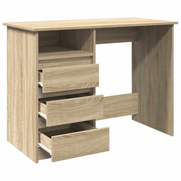 vidaXL Γραφείο Sonoma Δρυς 102x50x75cm από Επεξεργασμένο Ξύλο 1 τεμ.