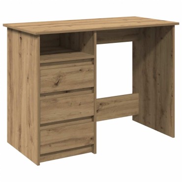 vidaXL Γραφείο Καφέ Δρυς 102x50x75cm από Επεξεργασμένο Ξύλο 1 τεμ.