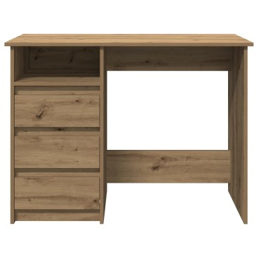 vidaXL Γραφείο Καφέ Δρυς 102x50x75cm από Επεξεργασμένο Ξύλο 1 τεμ.
