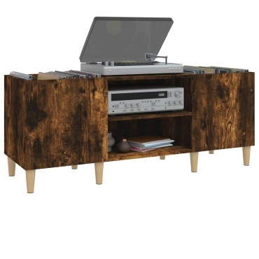 vidaXL Δισκοθήκη Καπνιστή Δρυς 121x38x48cm από Επεξεργασμένο Ξύλο 1 τεμ.