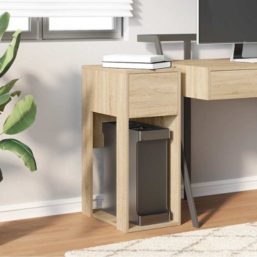 vidaXL Πύργος υπολογιστών με συρτάρι Δρυς sonoma 30x44x74cm 1 τεμ.