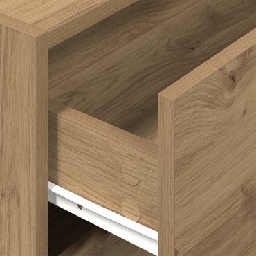 vidaXL Ντουλάπι με 2 συρτάρια Αρτισιανή Δρυς 60x31x40cm Επεξ. Ξύλο 1 τεμ.
