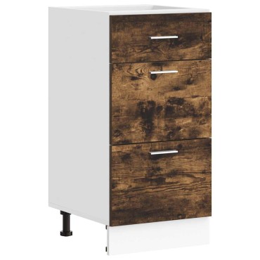 vidaXL Ντουλάπι "Lyon" Καπνιστή Δρυς 40x46x81,5cm από Τεχνητό Ξύλο 1 τεμ.