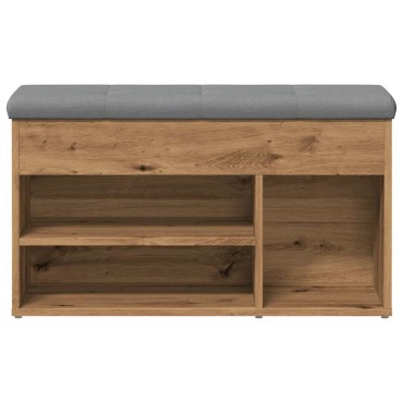 Πάγκος παπουτσιών vidaXL Artisan Oak 82x32x45,5cm Κατασκευασμένο ξύλο