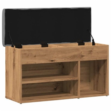 Πάγκος παπουτσιών vidaXL Artisan Oak 82x32x45,5cm Κατασκευασμένο ξύλο