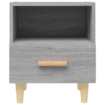 vidaXL Κομοδίνο Γκρι Sonoma 40x35x47cm 1 τεμ.