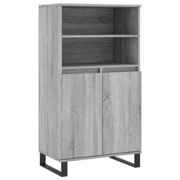 vidaXL Ντουλάπι Γκρι Sonoma 60x36x110cm από Επεξεργασμένο Ξύλο 1 τεμ.