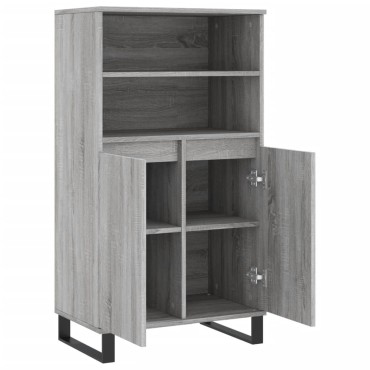 vidaXL Ντουλάπι Γκρι Sonoma 60x36x110cm από Επεξεργασμένο Ξύλο 1 τεμ.