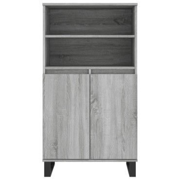 vidaXL Ντουλάπι Γκρι Sonoma 60x36x110cm από Επεξεργασμένο Ξύλο 1 τεμ.