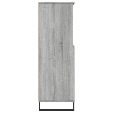 vidaXL Ντουλάπι Γκρι Sonoma 60x36x110cm από Επεξεργασμένο Ξύλο 1 τεμ.