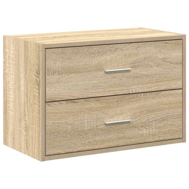 vidaXL Ντουλάπι με 2 συρτάρια Sonoma Δρυς 60x31x40cm από Επεξ. Ξύλο 1 τεμ.
