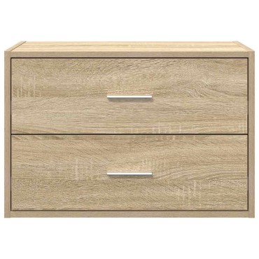 vidaXL Ντουλάπι με 2 συρτάρια Sonoma Δρυς 60x31x40cm από Επεξ. Ξύλο 1 τεμ.