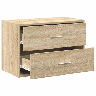 vidaXL Ντουλάπι με 2 συρτάρια Sonoma Δρυς 60x31x40cm από Επεξ. Ξύλο 1 τεμ.