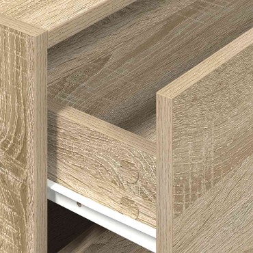 vidaXL Ντουλάπι με 2 συρτάρια Sonoma Δρυς 60x31x40cm από Επεξ. Ξύλο 1 τεμ.