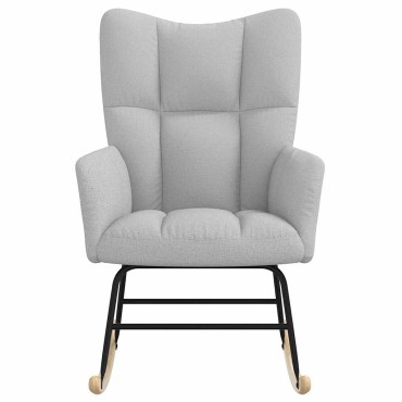 vidaXL Κουνιστή καρέκλα Cloud Grey Fabric 50x45cm 1 τεμ.