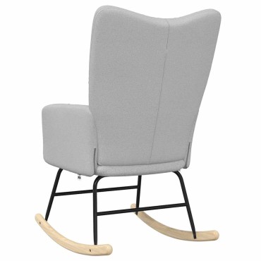 vidaXL Κουνιστή καρέκλα Cloud Grey Fabric 50x45cm 1 τεμ.